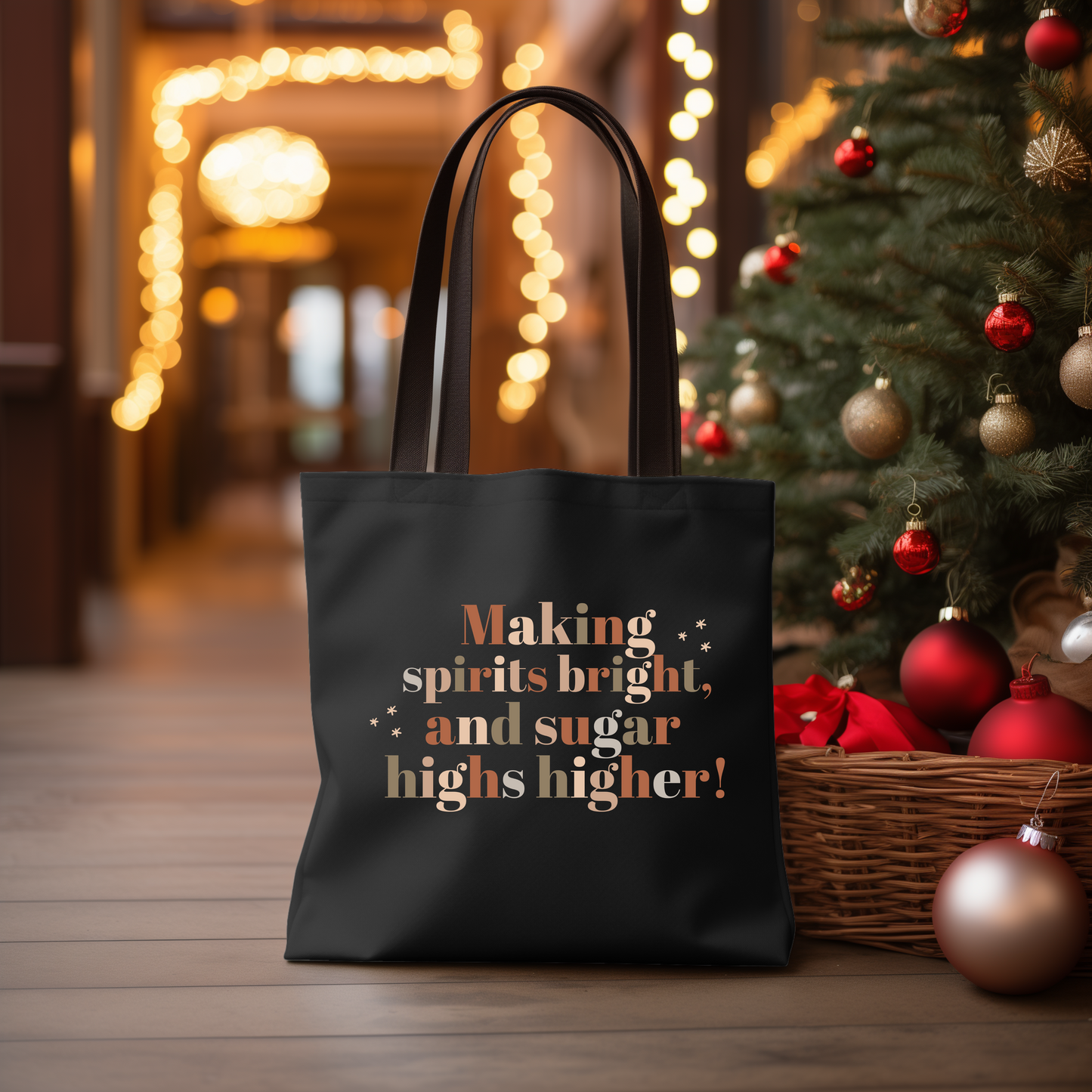 Making Spirits Bright Tote Bag