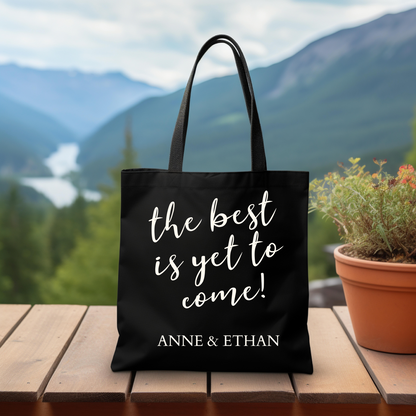 Personalized Wedding Name Tote Bag