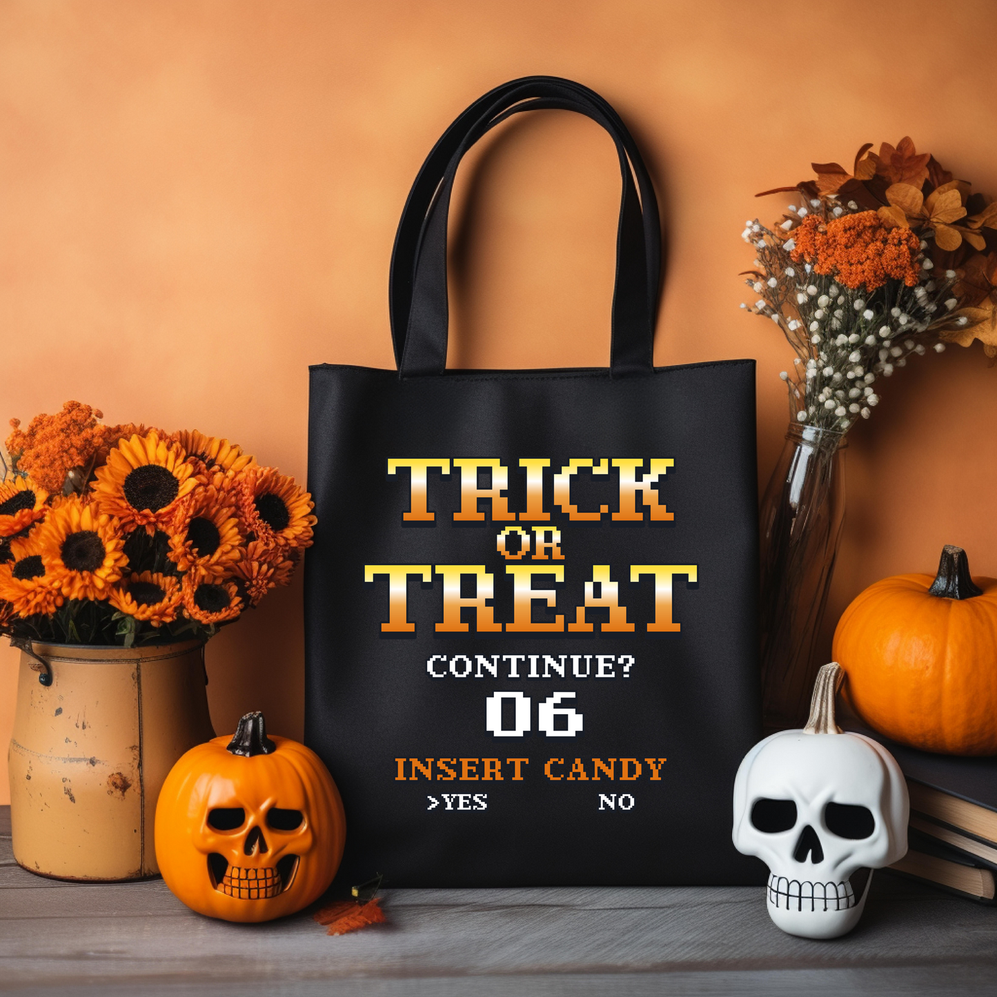 Trick Or Treat Gamer Tote Bag