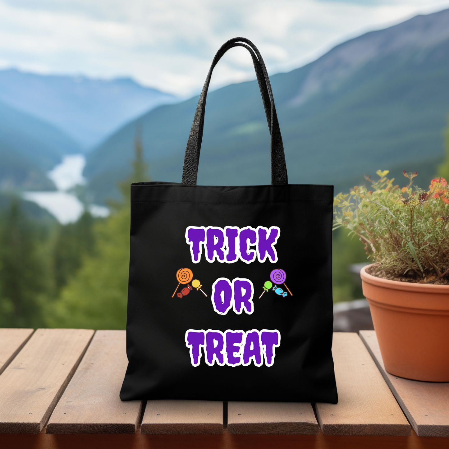 Trick Or Treat Candy Tote Bag