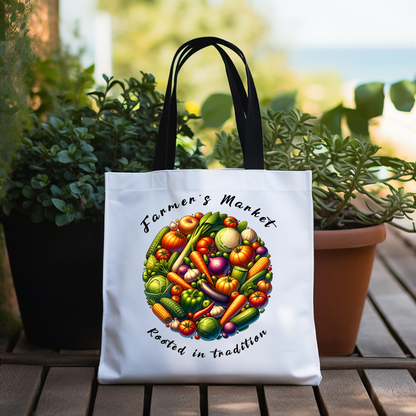 Farmer's Market Rooted in Tradition Tote Bag