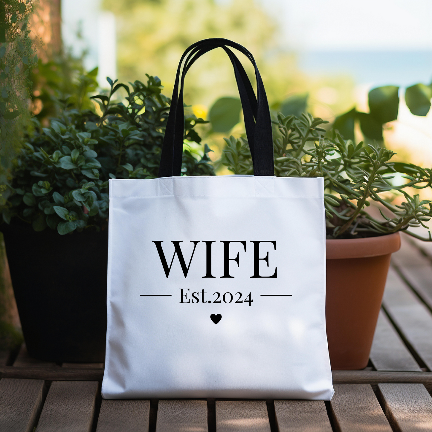 Wife Established 2024 Tote Bag