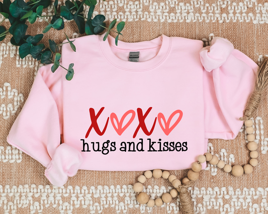 Hugs And Kisses Valentine Sweatshirt